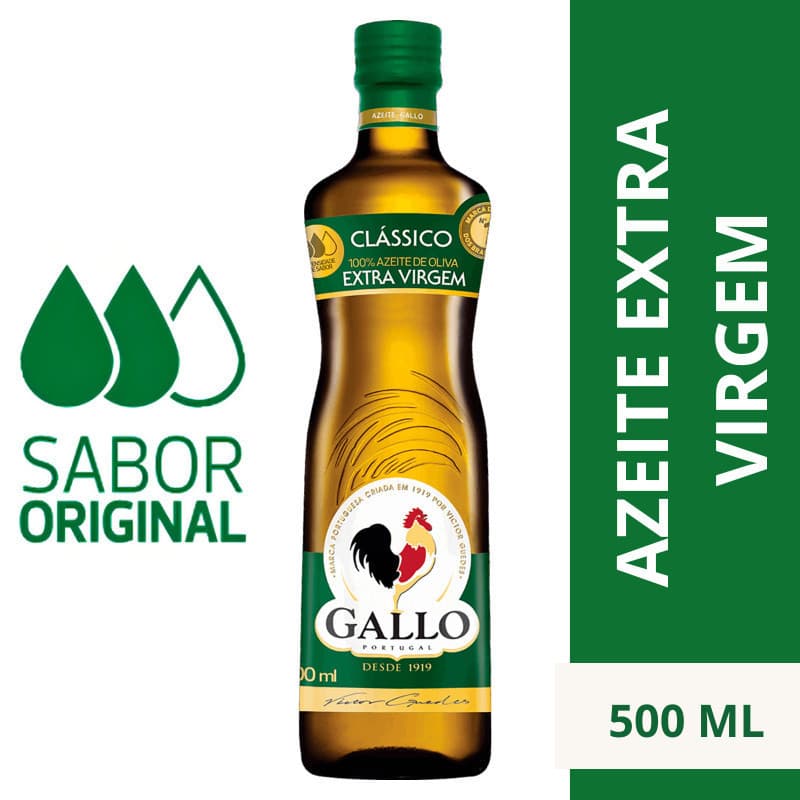 Azeite De Oliva Extra Virgem Galo 500ml Sabor Tradição E Qualidade Portuguesa