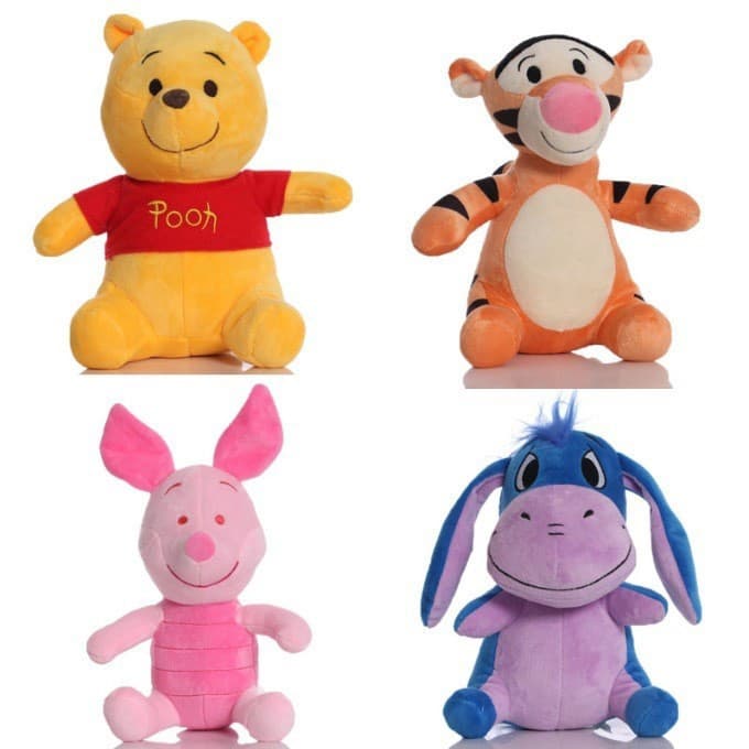 My Friends Tigger & Pooh Boneca De Pelúcia Desenho Animado Winnie the E Piglet Brinquedos