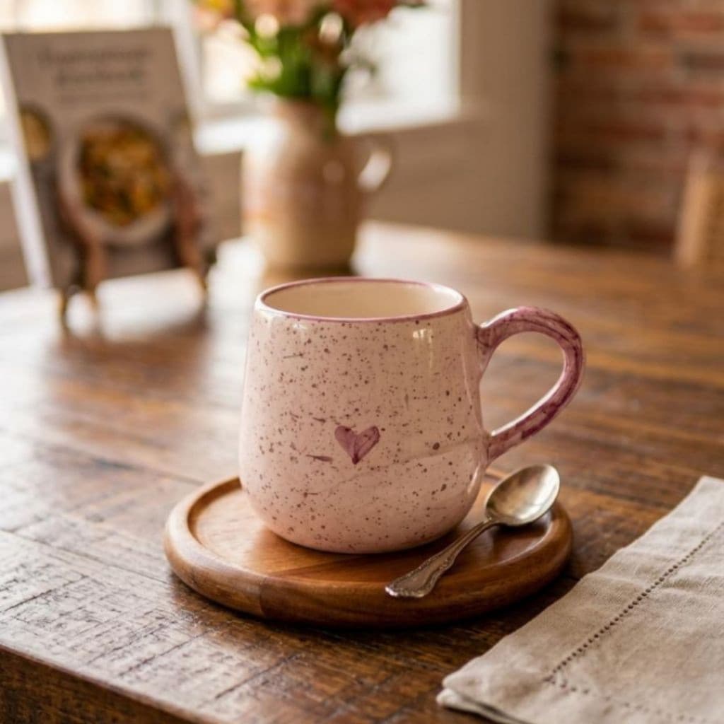Caneca M Bojuda em Cerâmica 220ML Artesanal