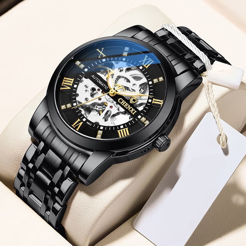 CHENXI Relógios Masculinos Moda Top Marca Luxo Negócios Relógio Mecânico Automático Masculino Casual Aço Inoxidável Impe