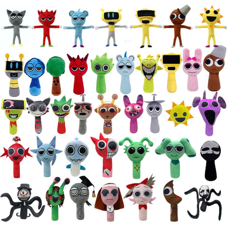 Sprunki Incredibox Série Brinquedos De Pelúcia Suave Micro Jogo De Terror Recheado Plushie Dolls Xmas Gift