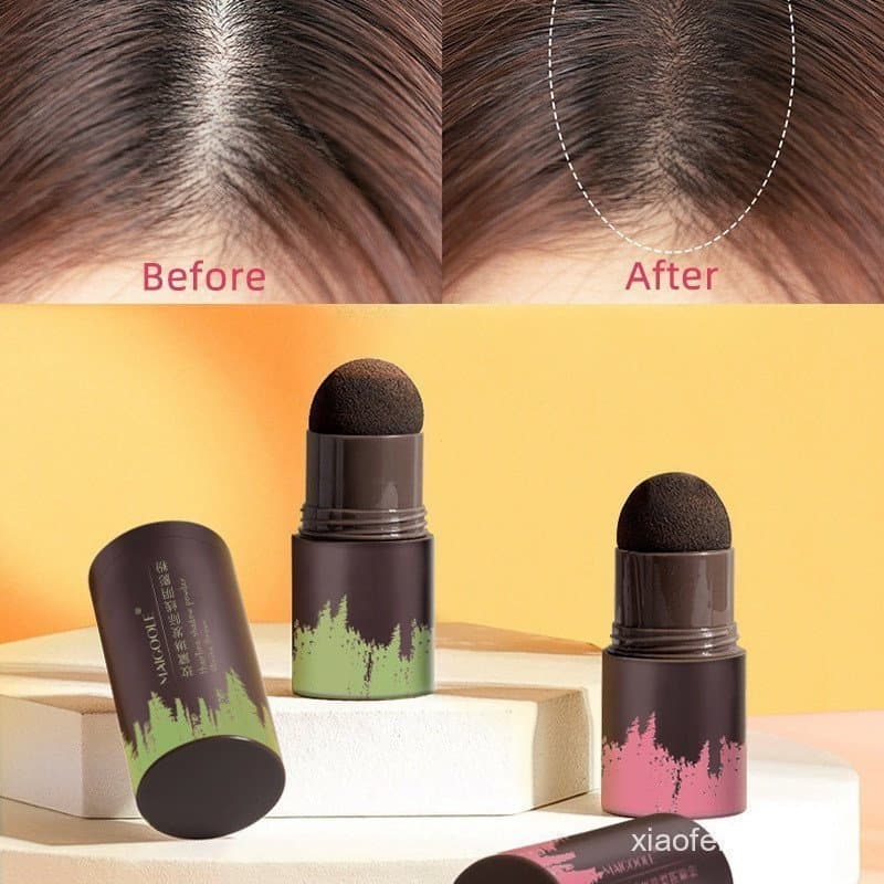 Pó Instantâneo à Prova d'Água para Cobrir Raízes de Cabelo, Cor Preta Natural, Corretivo