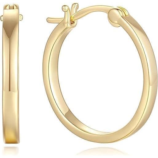 14K Gold Earrings for Women Gold Hoop Earrings for Women Dainty Hoop Earring for Womens Hoops Sleek Chic Ea