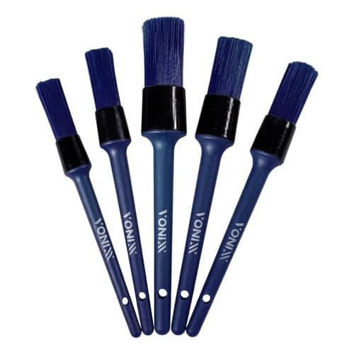 Kit 5 Pincéis Cerdas Sintéticas Detalhamento Externo Vonnix