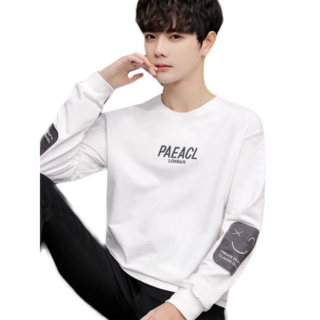 Outono juventude manga comprida camiseta meninos moletom corpo na moda bonito estudantes do ensino médio estudantes do e
