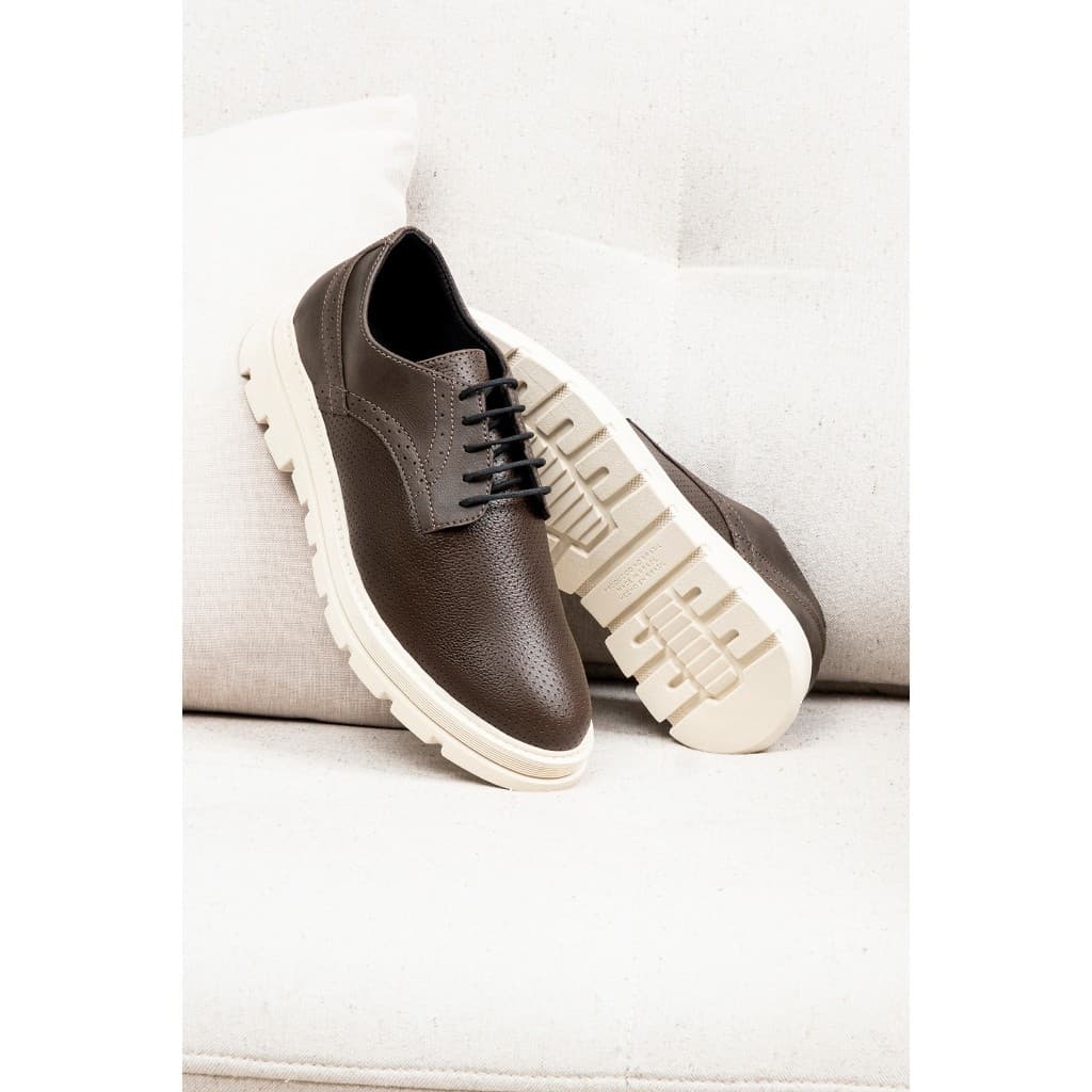 Sapato Social Masculino Plataforma Oxford Casual Moderno Elegante Derby Loafer Macio Antiderrapante