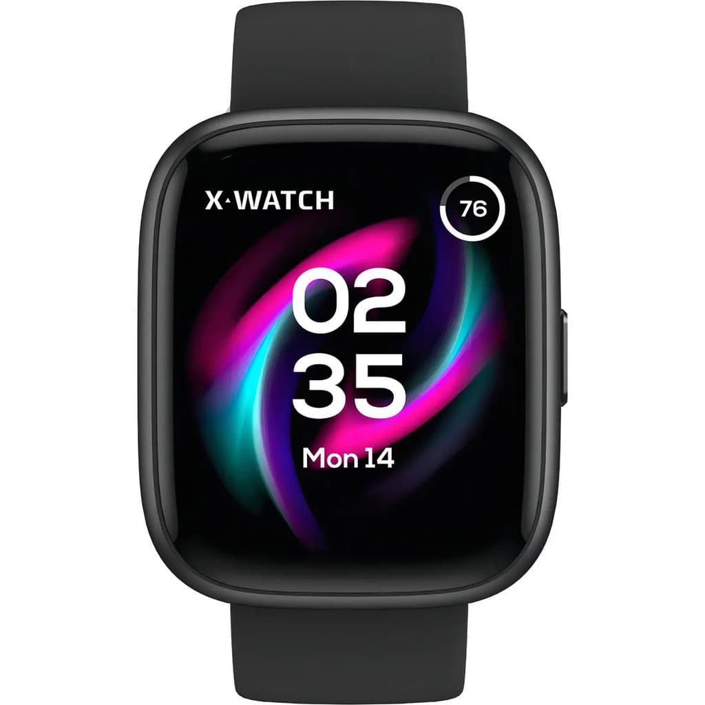 Relógio Smartwatch X-watch Preto Monitoramento Cardiaco Preto