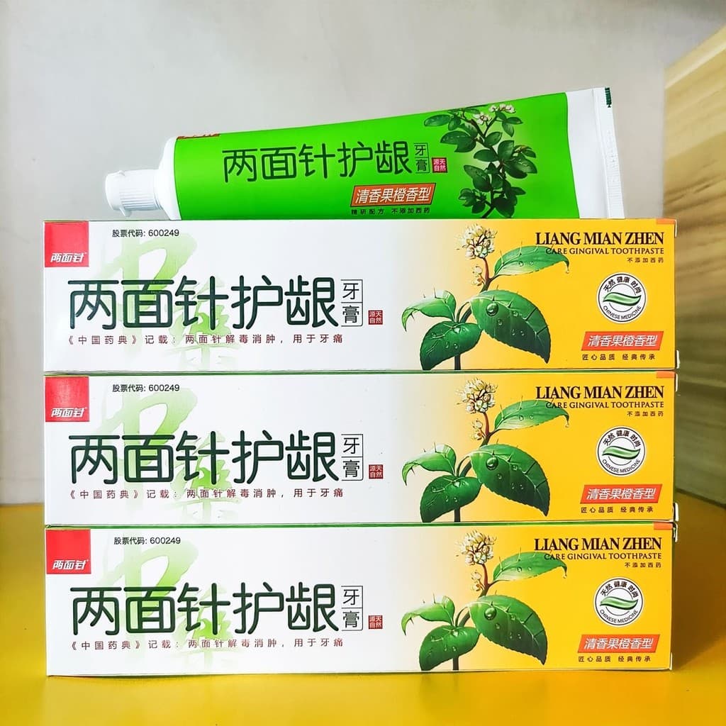 Agulha de dois lados proteção de goma pasta de dente fragrância de hortelã fresca tradicional chinesa erva hálito fresco