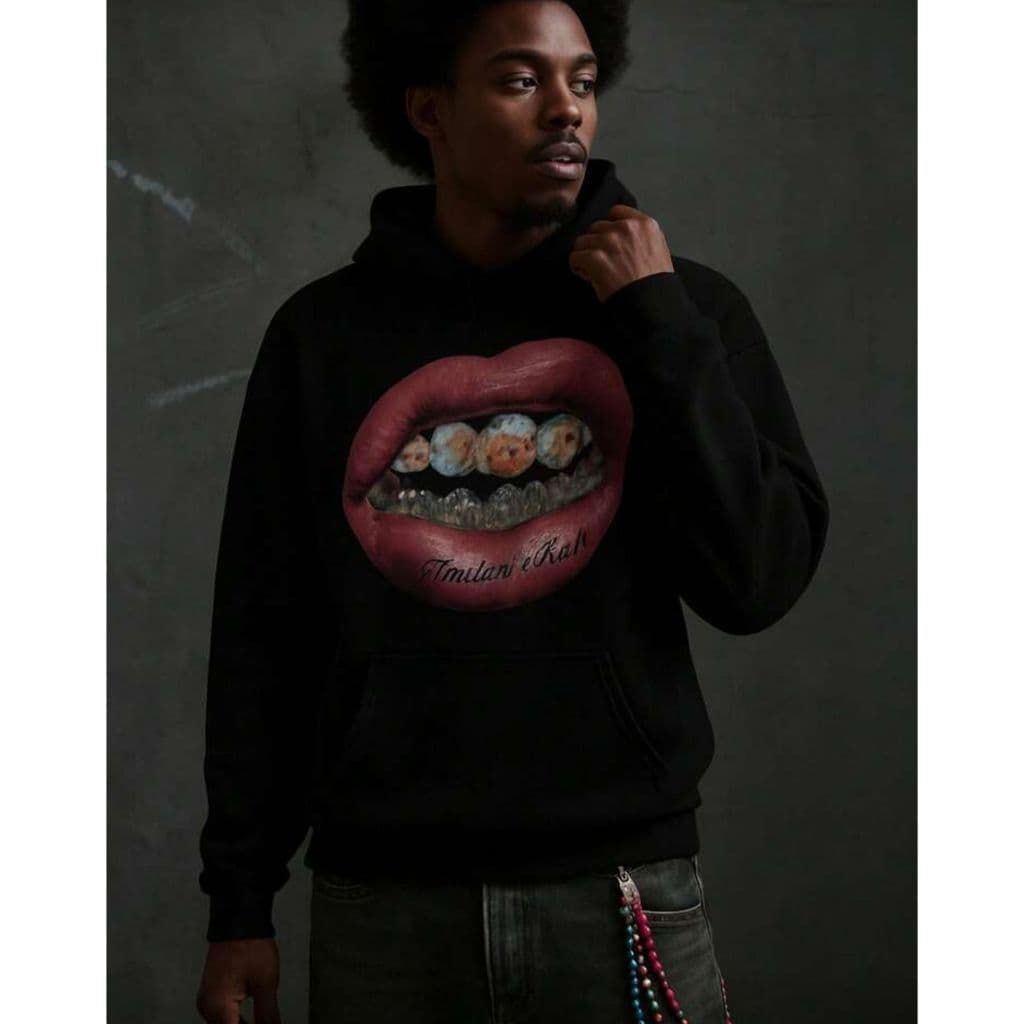Moletom Canguru Masculino Estampado Boca Streetwear Blusa De Frio Unissex 100% Algodão