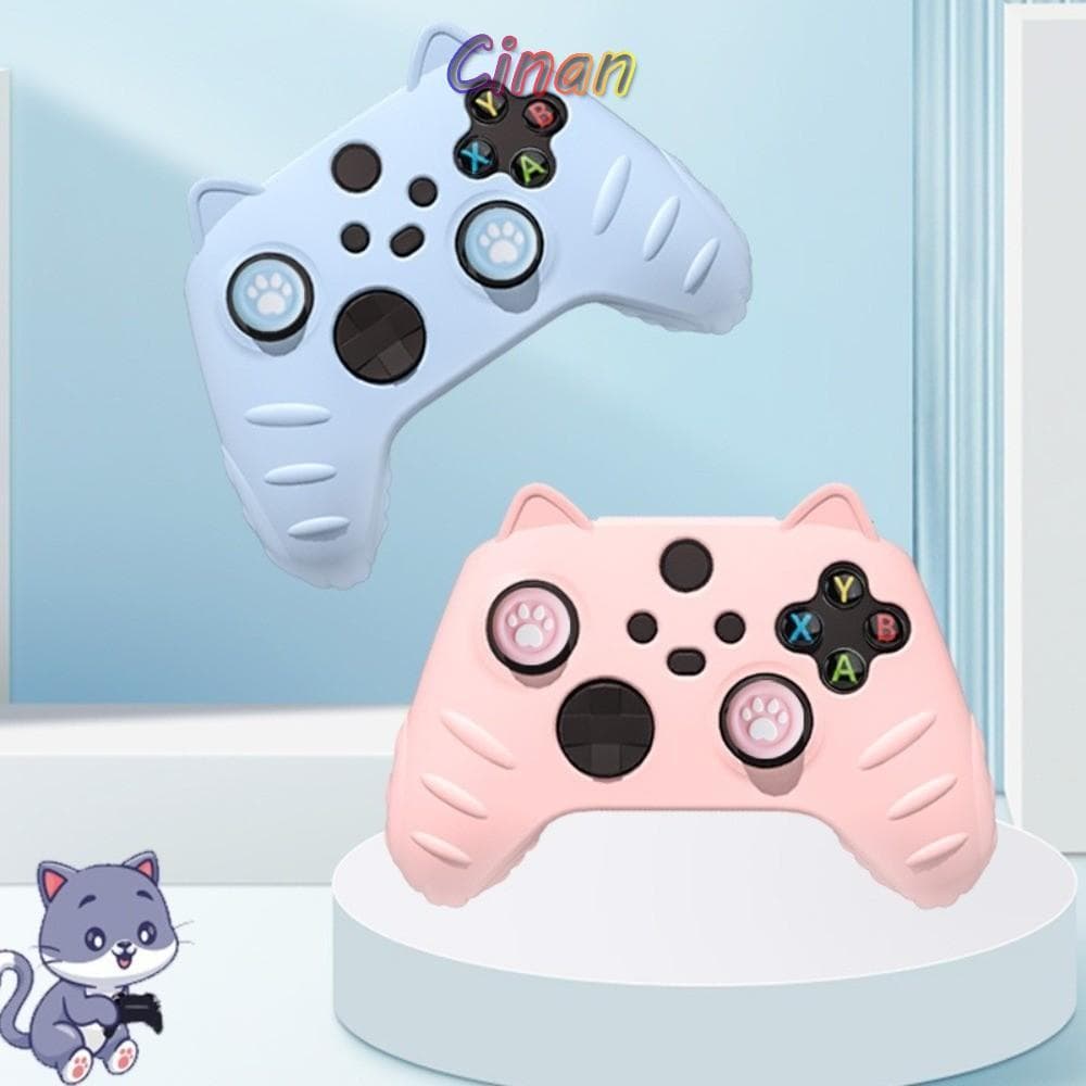 Protetor De Controlador CINAN , Capa De Silicone Para Polegar Com Design De Gato , Anti-Queda Xbox Series