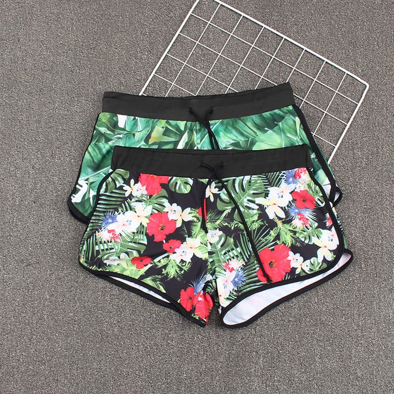 Pequeno com desconto senhoras Shorts de natação adulto verão ao ar livre conservador protetor solar de secagem rápida bo