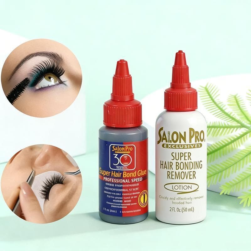 Kit Salon Pro Cola para Cílios 30s + Removedor Profissional Ideal para Maquiagem Profissional e DIY