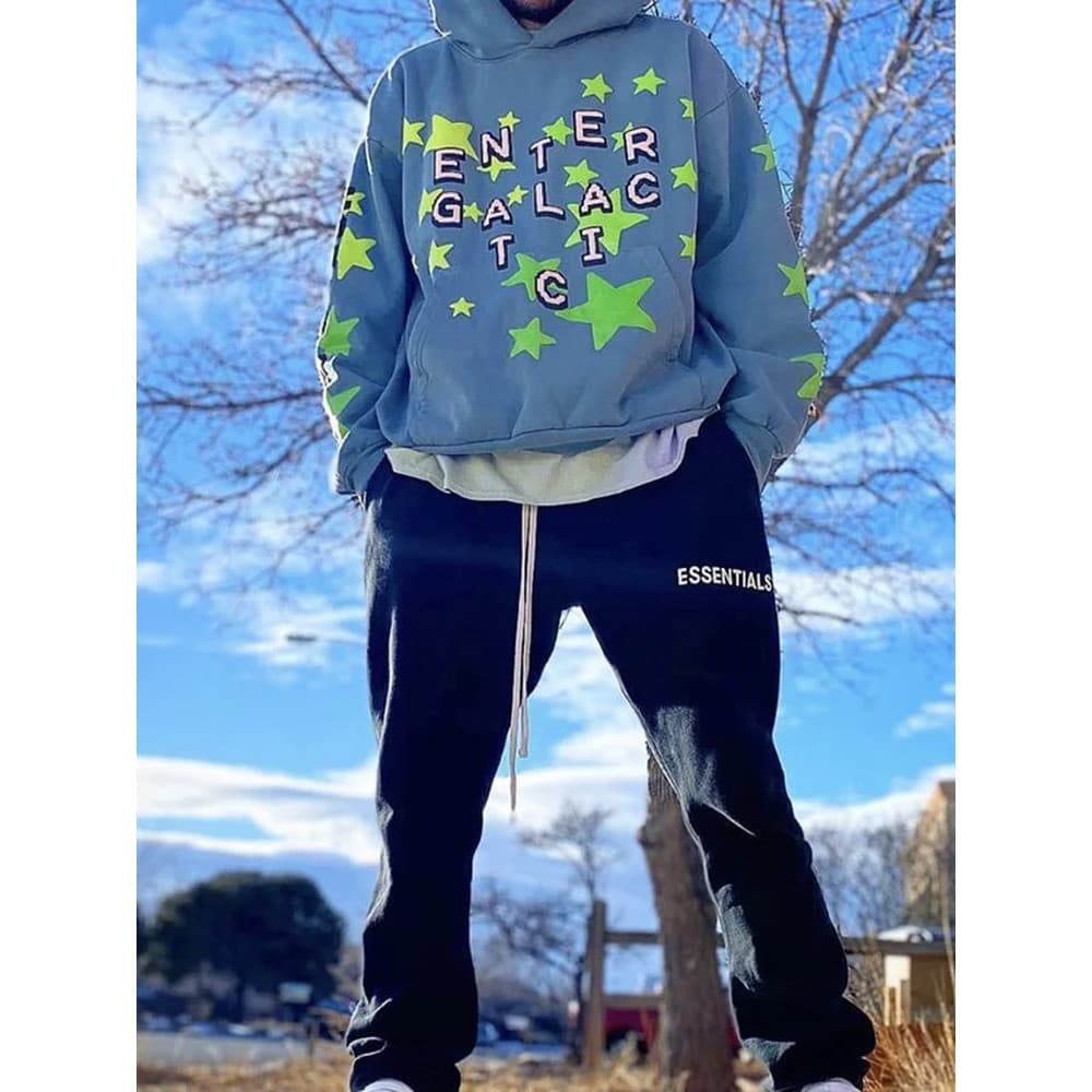 Super benefícios!Moletom com capuz de lã estampado de espuma Co-marca CPFM X Kid Cudi de fábrica Original