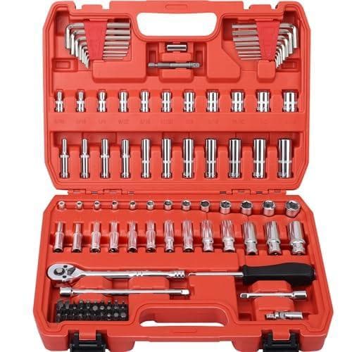108 Peças Conjunto de Chaves de Fenda e Conjunto de Chave de Fenda 1/4" - Para Auto e Casa - Com Caixa de Armazenamento