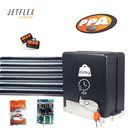 MOTOR PORTÃO ELETRÔNICO PPA DZ STARK 650 1/3HP JETFLEX PPA
