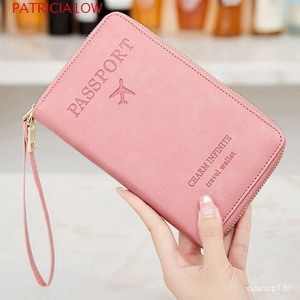 Porta-Passaporte RFID , Capa Protetora Simples E Minimalista Para , Couro PU