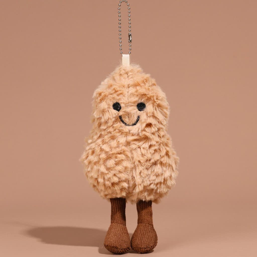 Jellycat Super Macio Peludo Pequeno Amendoim Pelúcia Boneca Chaveiro Bonito Dos Desenhos Animados Animal Saco Pingente h