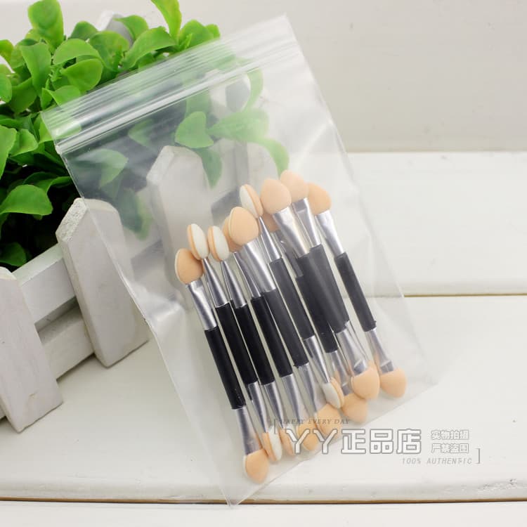 Cabeça de esponja de alta qualidade, bastão de sombra de duas cabeças, pincel de sombra, creme de sombra, pó, todos pode