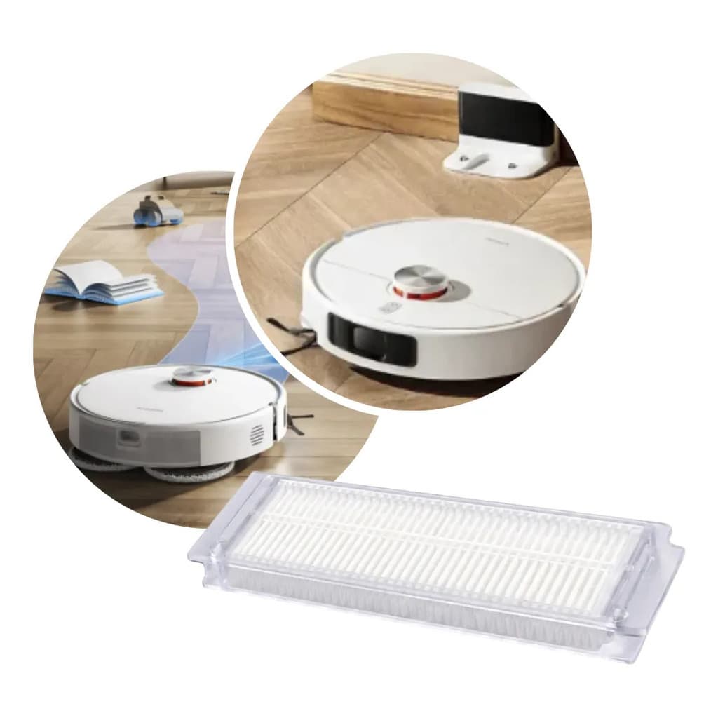 Filtro Robô de reposição lavável HEPA Aspirador Xiaomi S40 Pro S10 S12 B106gl Hepa