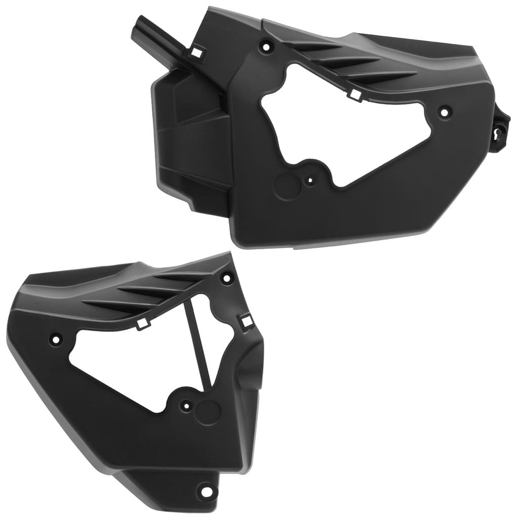 Par Tampa Lateral Inferior Moto Compativel Titan Mix 2009 2020 2011 2012 2013 Preto Pro Tork