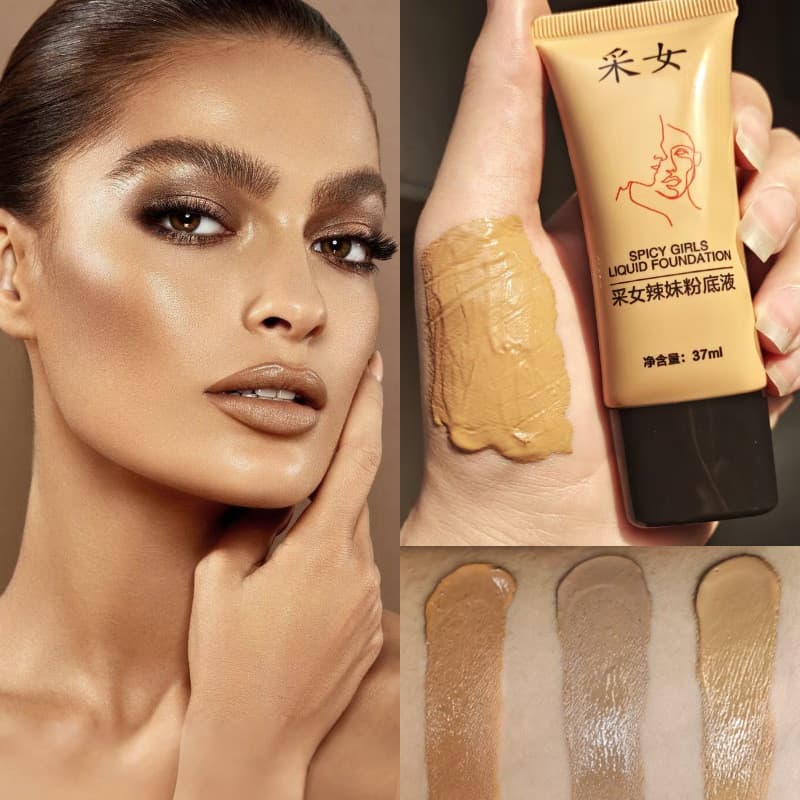 Embelezar base líquida preta bb creme amarelo pele escura corretivo escuro de longa duração não-despertar cor de trigo o