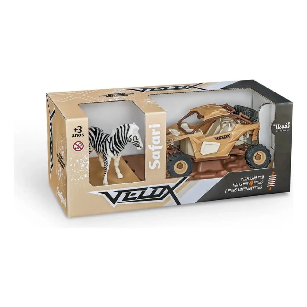 Carrinho Velox Safari UTV Usual Brinquedos Infantil Resistente Divertido