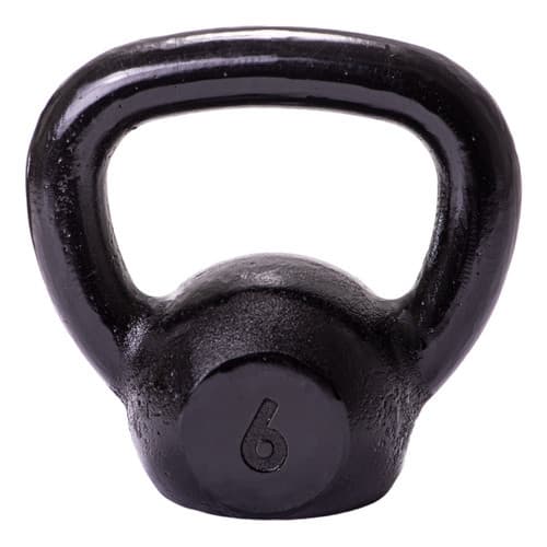 Kettlebell 6kg Pintado Preto  Crossfit Academia Musculação