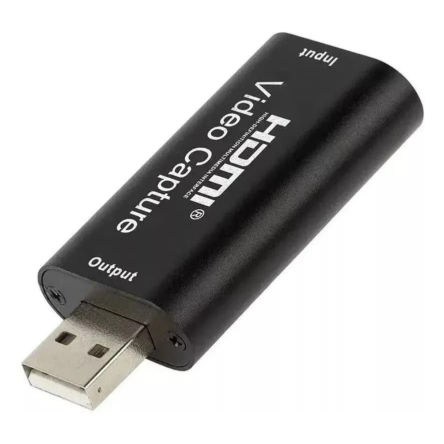 Placa De Captura Externa Hdmi Para Usb Knup 4k Kp-ad101 Preto
