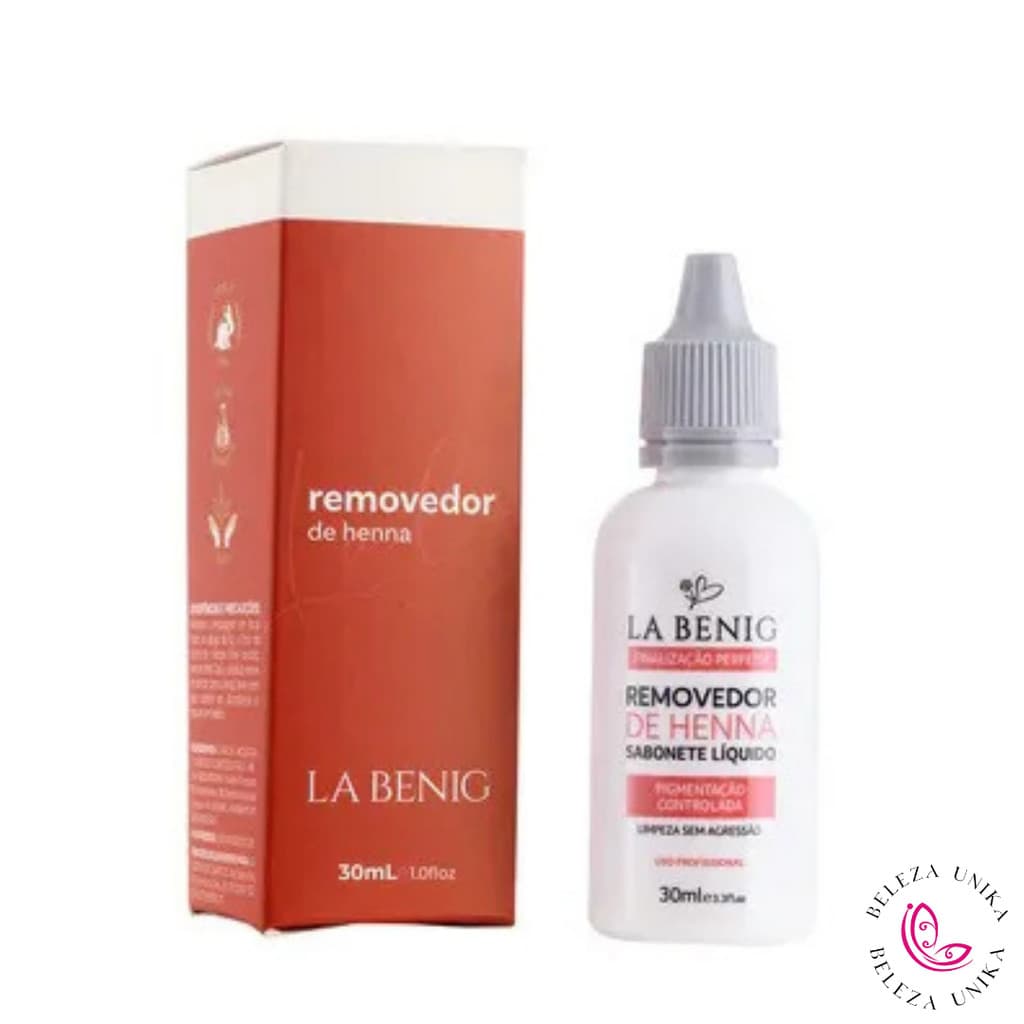 Sabonete Líquido Removedor de Henna 30ml La Benig