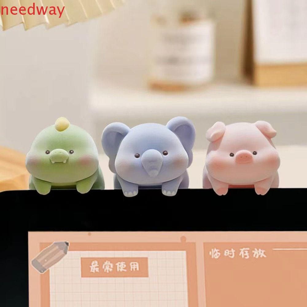 Decoração De Monitor De Computador NEEDWAYB , Modelo Animal De Tela De Cachorro Panda Com Exibição , Flocagem