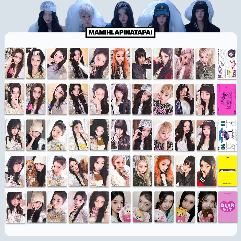 Kpop Idol ILLIT MAMIHLAPINATAPA Álbum Pequeno Cartão De Edição Especial Coleção GRWM