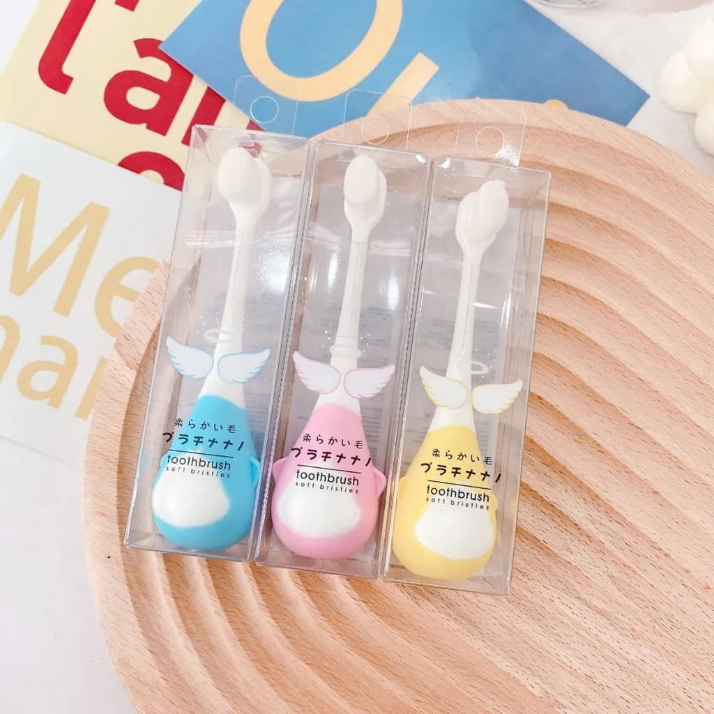 ?Escova de dentes para bebês, exportação japonesa, crianças, profissional, cabeça de escova macia, mais conveniente para