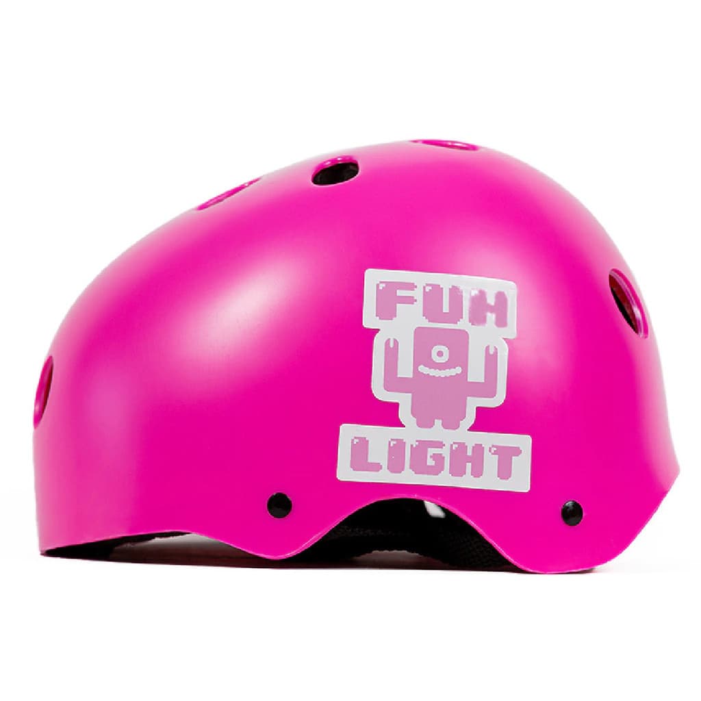 Capacete Profissional Crianças e Adultos para Skate Fun Ligth Profissional Rosa