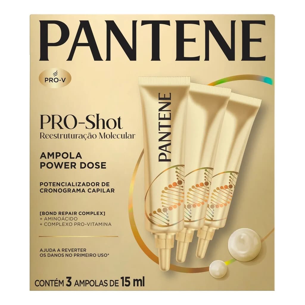 Pantene Pro-shot Ampola Power Dose 3 De 15 Ml