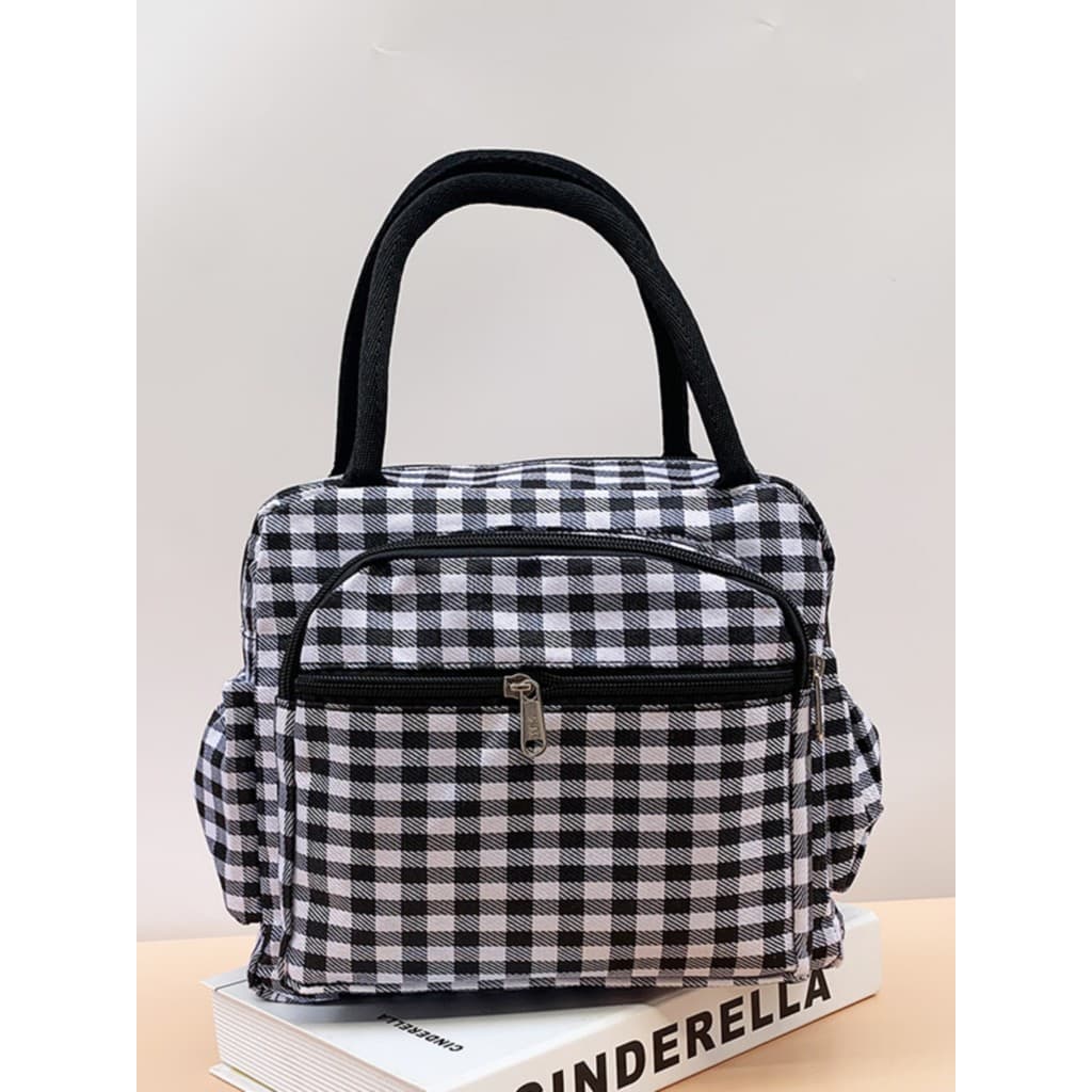Bolsa espessada à prova d'água Oxford Bubble Mom Out Bolsa com vários compartimentos Bolsa de almoço para estudantes Bol
