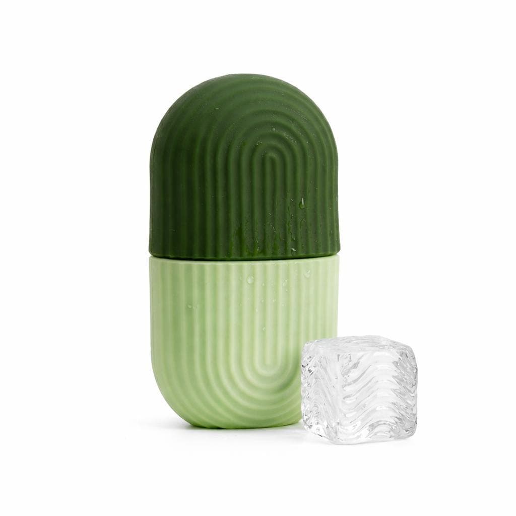 Rolo Facial de Gelo, Suporte de Gelo Frio Silicone Reutilizável Molde de Gelo Durável