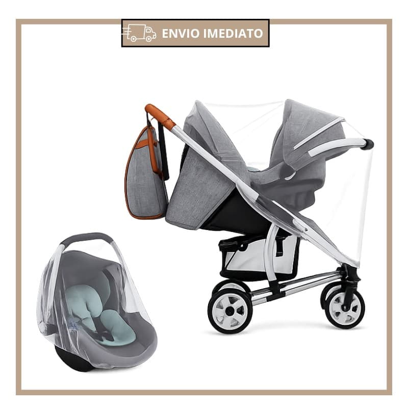 Mosquiteiro Para Carrinho Universal Bebê Conforto Berço Desmontável Cadeirinha De Carro Protetor Portátil