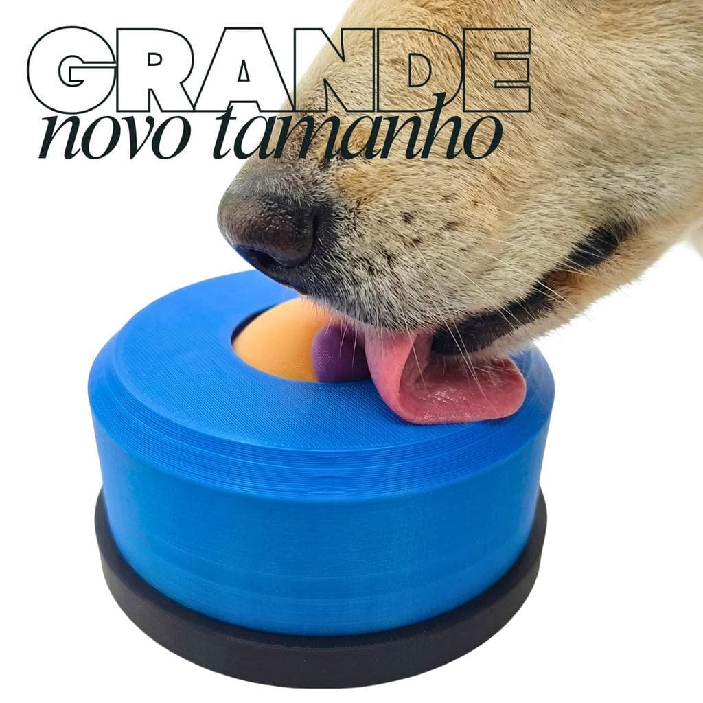 Brinquedo Comedouro de Lamber Raças Médias e Grandes para Cachorro Alimentador Interativo Lento