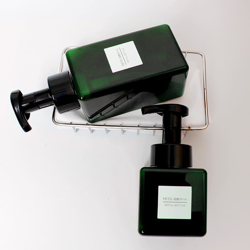 Limpador facial espuma Mousse garrafa de espuma empurrar limpador facial garrafa de espuma Gel de banho Shampoo espuma f