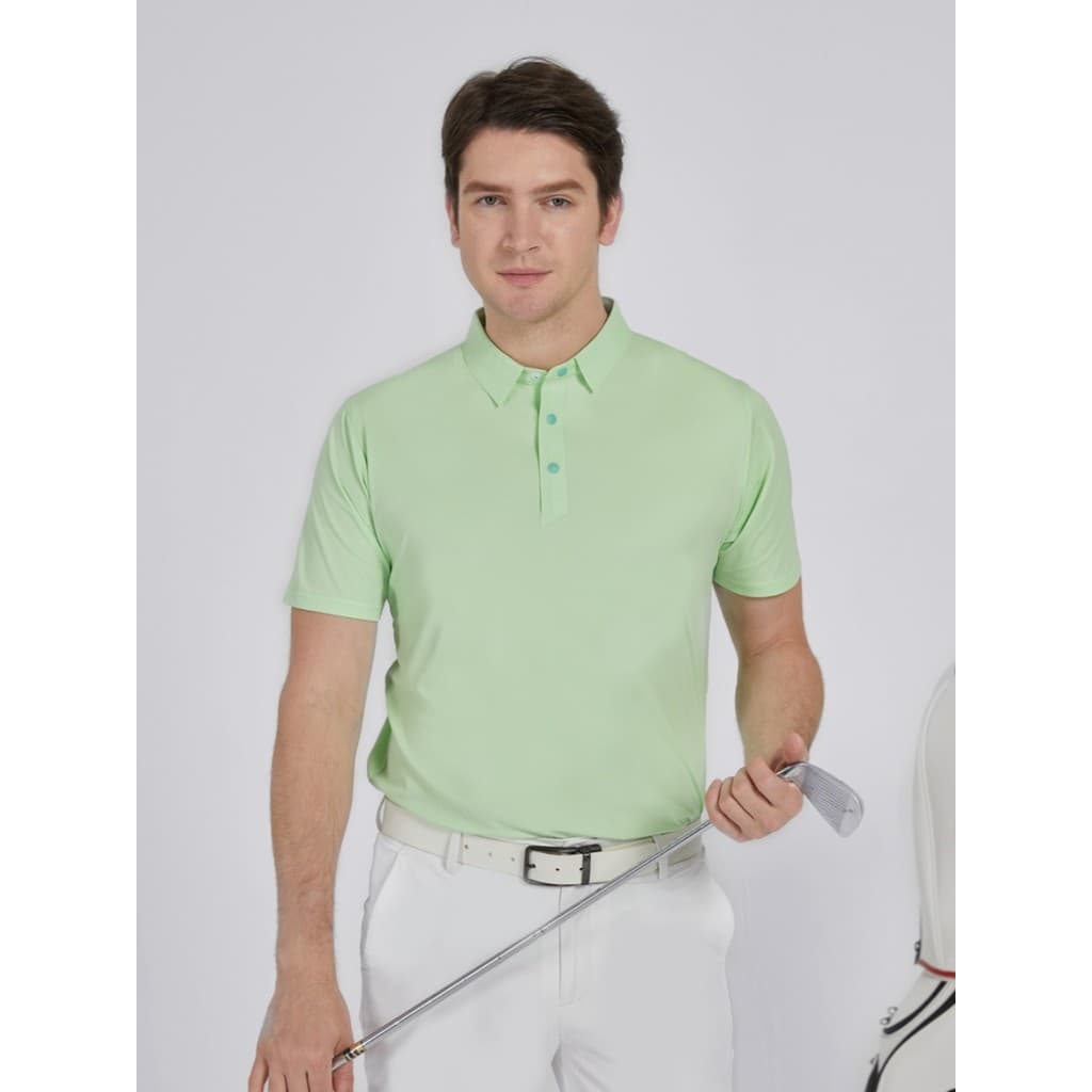 Camiseta de golfe masculina camisa esportiva de manga curta de secagem rápida respirável camisa polo verão golfe esporte