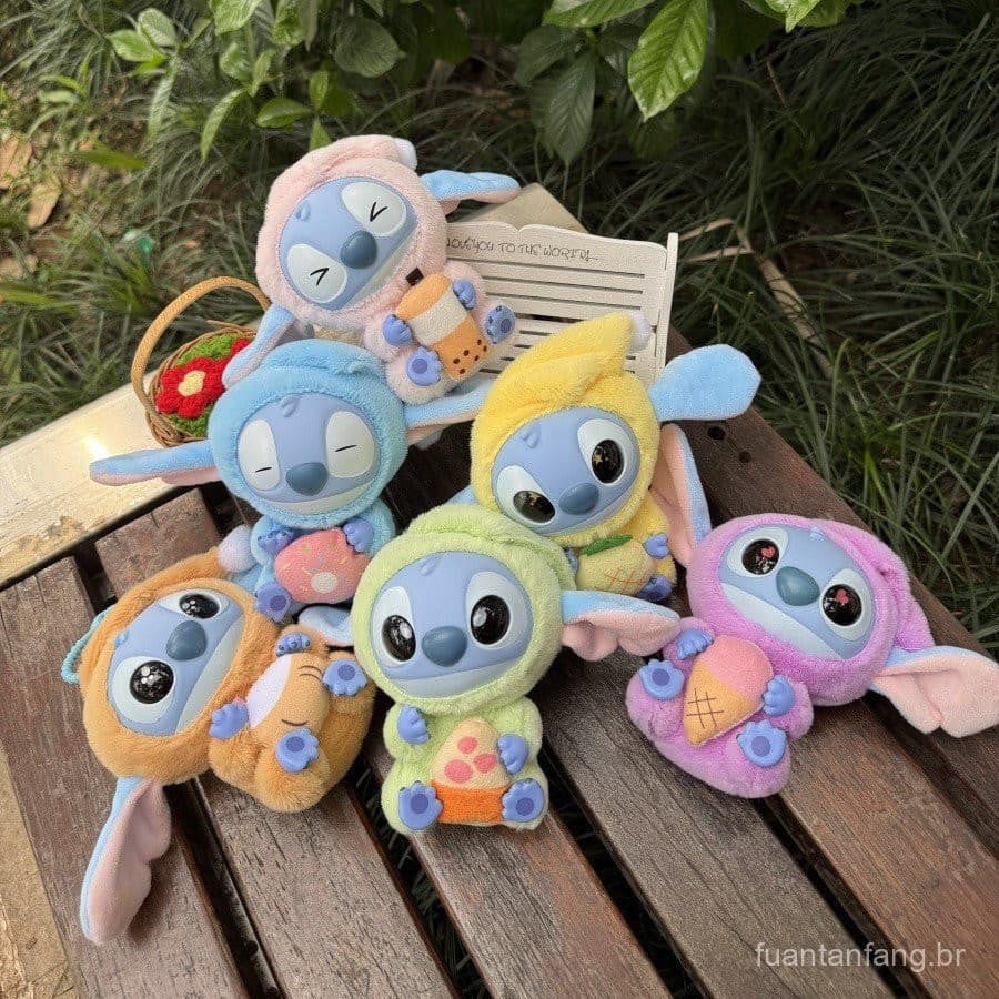 Pingente de Boneca de Pelúcia Costurada em Vinil Fofo, Chaveiro de Bolsa Costurada
