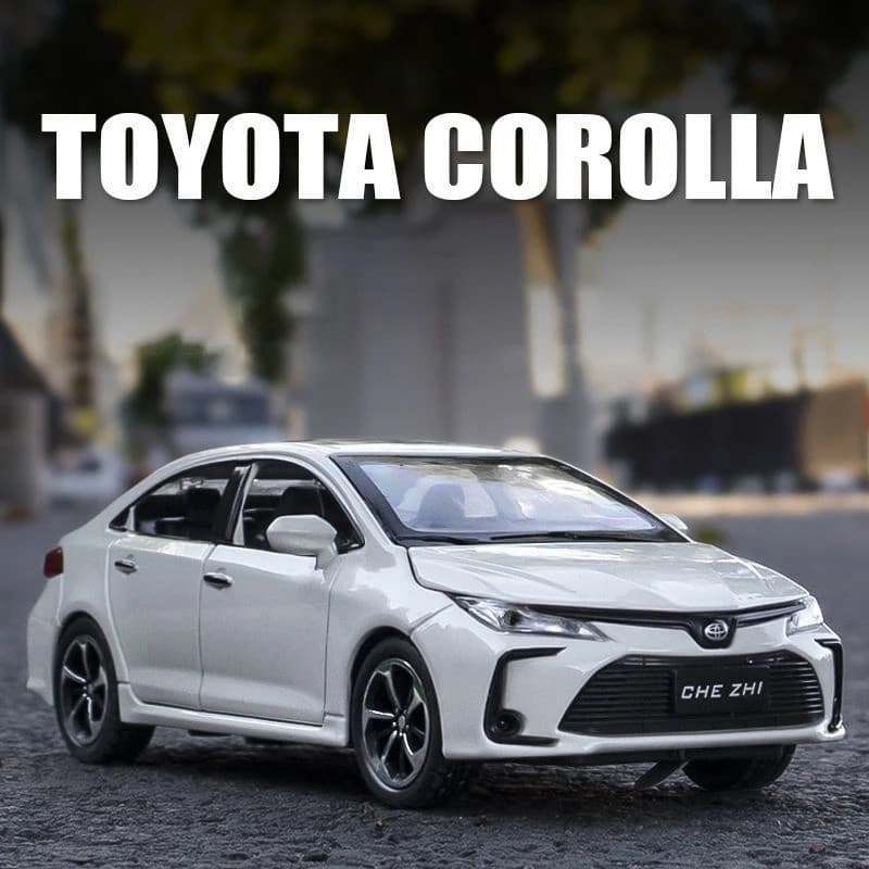 Diecast Carro 1 : 32 Toyota Corolla Modelos De Liga De Brinquedos Modelo De Coleção Presentes De Natal Para Crianças