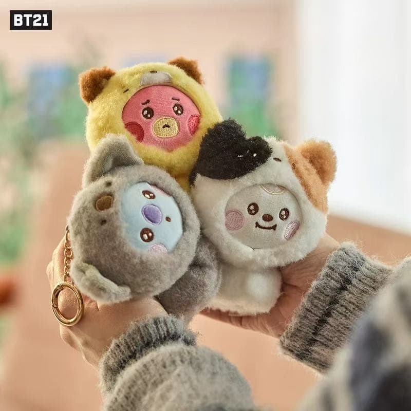 Chaveiro de pelúcia BT21 BTS BABY Zoo Series