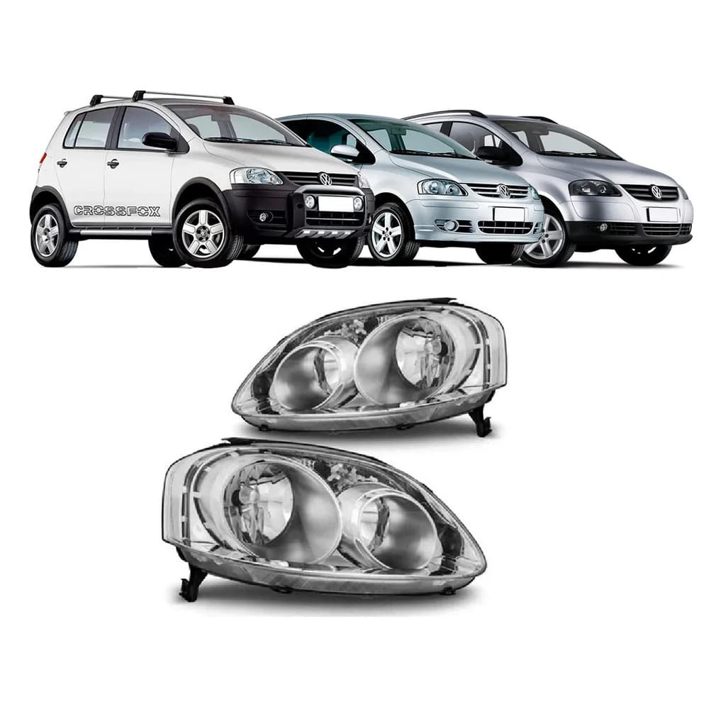 Par Farol Vw Fox Spacefox Crossfox 2006 07 08 09 2010 Duplo