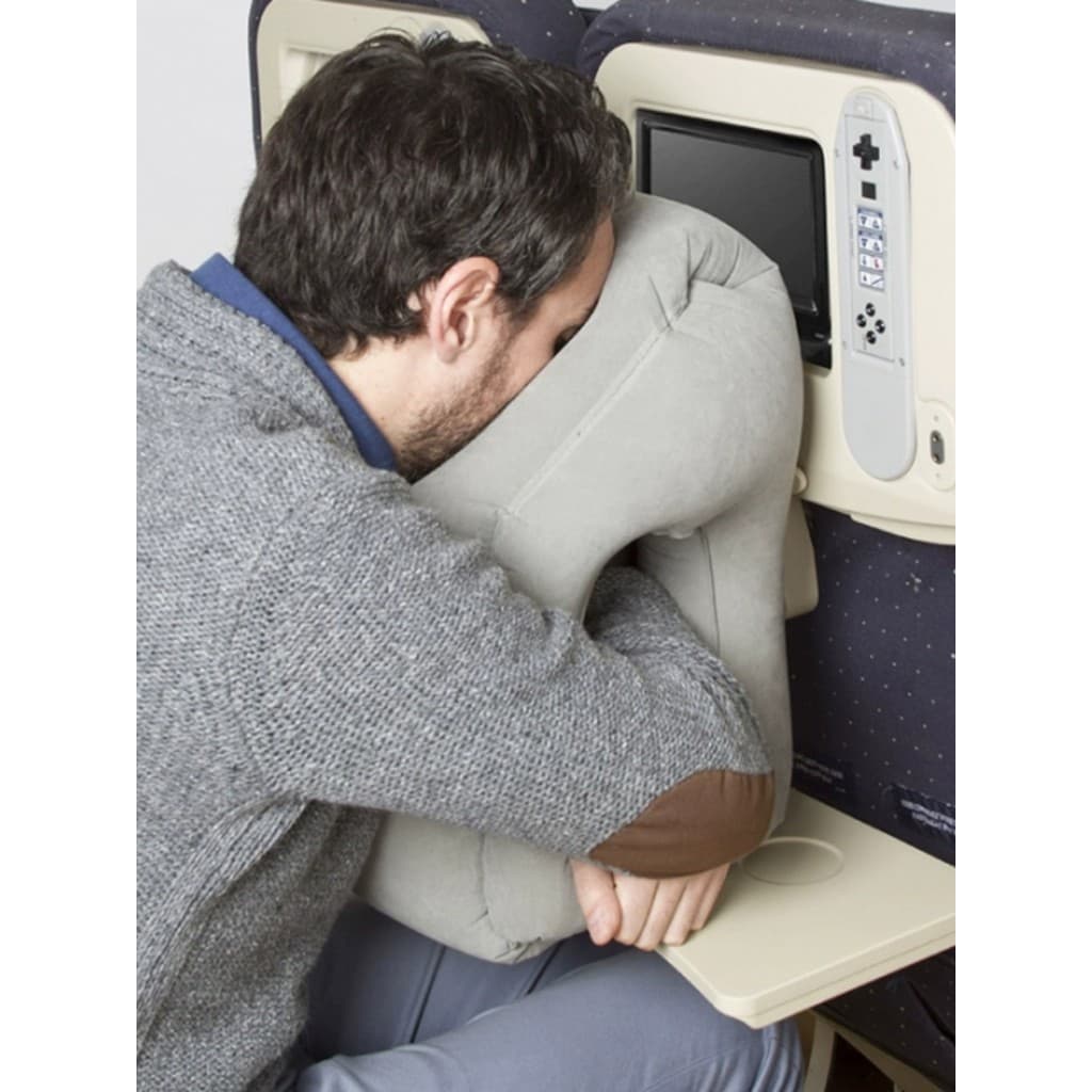Travesseiro de dormir portátil para viagem, carro, ferramenta útil para dormir, escritório, estudante, almoço, longa dis
