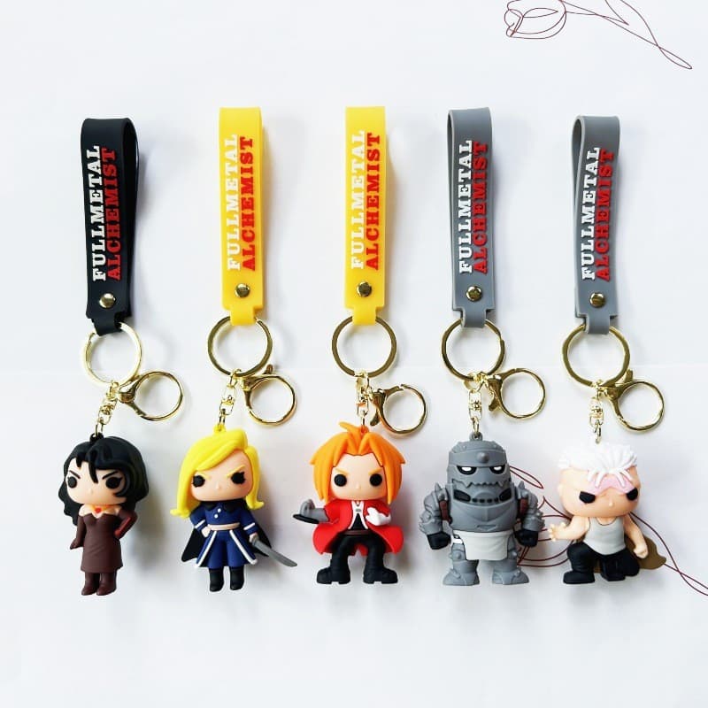 Ornamento para Carro com Chaveiro - Estilo Cartoon Fullmetal Alchemist