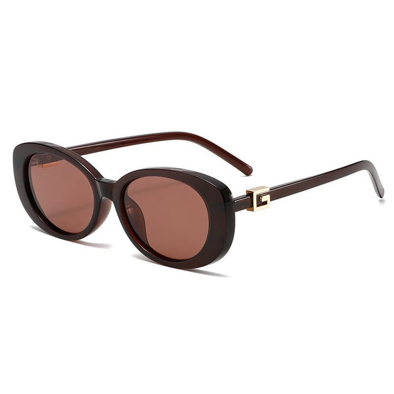 Ins Novo Pequeno Oval Óculos De Sol Feminino Olho De Gato Protetor Solar 2026 Retro UV400 Senhoras Unisex