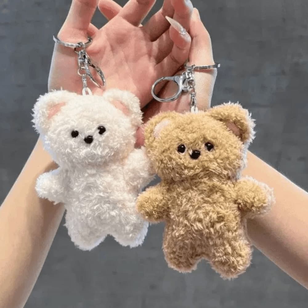 Chaveiro De Urso De Desenho Animado , Pingente De Animal Kawaii De Pelúcia Doce * &-*