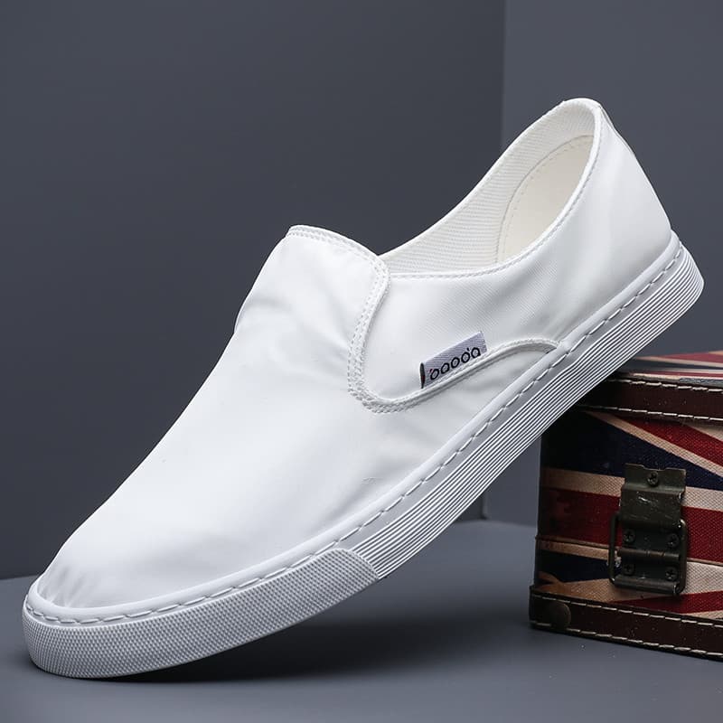 Baoda sapatos de lona primavera verão respirável velho pequim sapatos de pano deslizamento-em sapatos da moda masculina