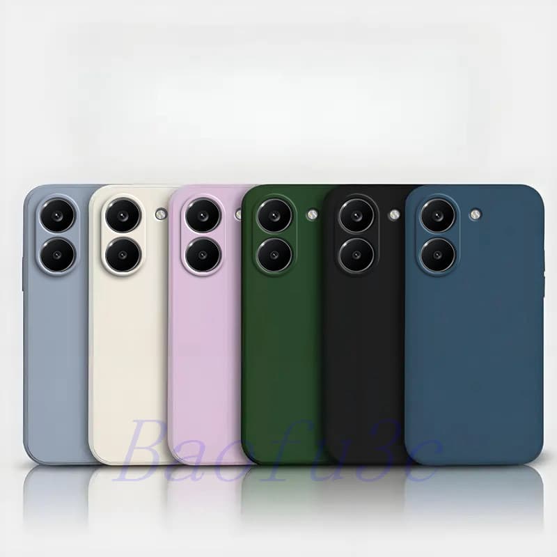 Poco X8 Pro/X7 Pro/X6/X5 Pro Capa De Telefone De silicone De Cor Sólida YT